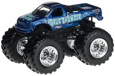 Hot Wheels Monster Jam Blue Thunder Truck Scale 1:64 (Small Version ...