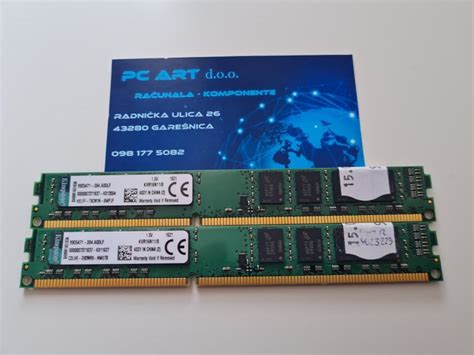 Kingston KVR16N11/8 16GB (2X8GB) DDR3, PC3 12800, 1600 MHz - Račun/ R1
