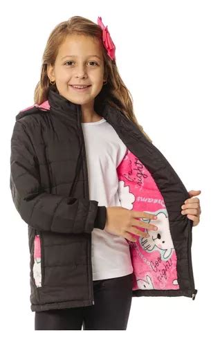 Jaqueta Infantil Forrada Pelucia Puffer Bobojaco Frio A