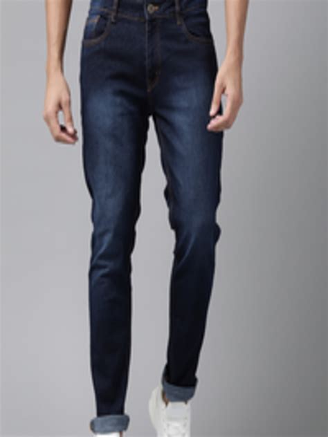 Buy Roadster Men Navy Blue Skinny Fit Light Fade Stretchable Jeans