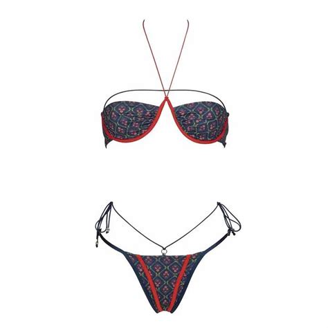 Jsn Push Up Bikini Sexy Women Swimsuit Female Swimwear Bikini Set Print Thong Brazilian