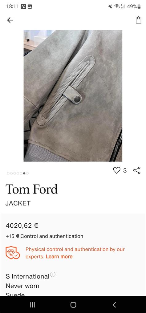 Fake Tom Ford Listing On Vestiaire Collective Rfashionreps
