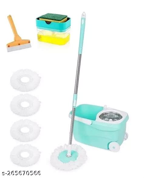 Coffars Combo Deluxe Magic Spin Floor Mop Degree Bucket Mop With