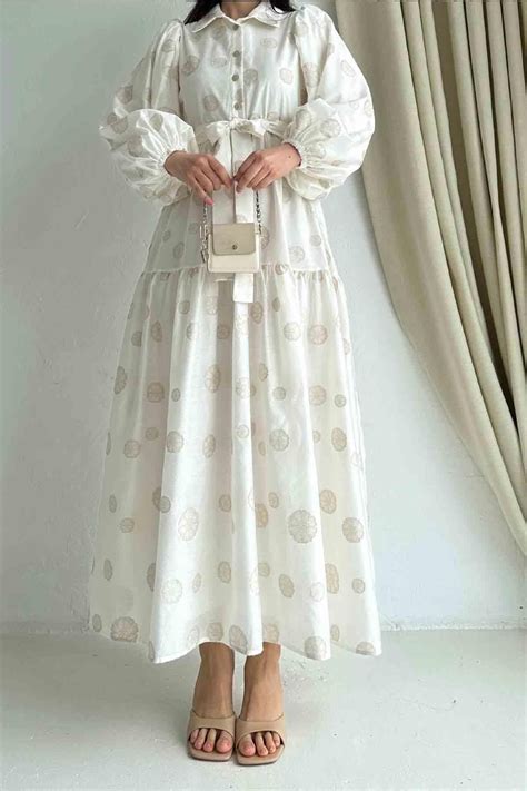 Meri Kadın Önü Yarım Pat Mandala Desenli Nude Elbise Fiyatı Yorumları Trendyol