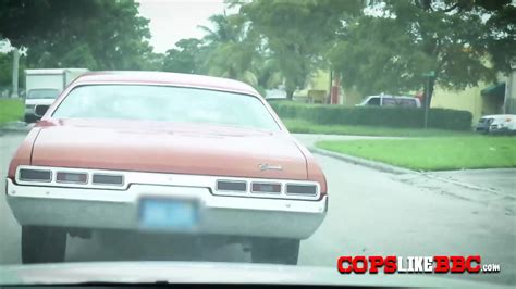 Foursome With Horny Cops And A BBC At The Hood In An Interracial Threesome After Getting