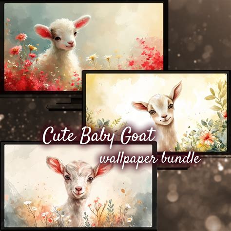 Cute Baby Goat Desktop Background, Sweet Animal Wallpapers, Cute Pet ...