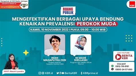 Talkshow Ruang Publik Kbr Mengefektifkan Berbagai Upaya Bendung