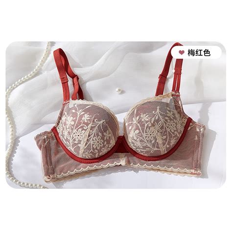 Gather Deep V Bra For Women Sexy Lace Underwear Lingerie Shopee Malaysia