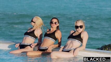 Blacked Hot Blondes Agatha Lika Jazlyn Take On Bbcs Agatha Vega