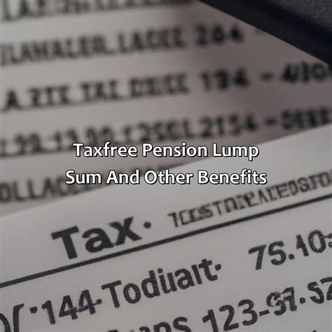 How Much Tax Free Pension Lump Sum? - Retire Gen Z
