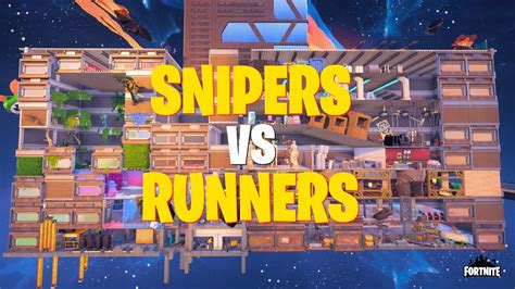 Snipers Vs Runners Space🌌 8289 4313 7629 By Skazami Fortnite Creative Map Code Fortnite Gg