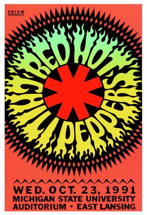 The Red Hot Chili Peppers In Concert Poster Digital Art By Maisie Osborne Pixels