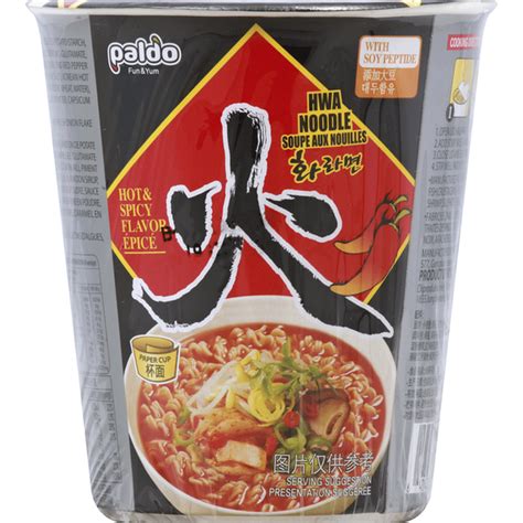 Paldo Hwa Noodle With Soy Peptide Hot Spicy Flavor Oz