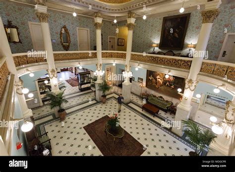 The Interior Of The Menger Hotel San Antonio Texas Usa Stock Photo