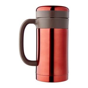 Dolphin Collection Stainless Steel Vacuum Mug With Strainer 450 ML Red