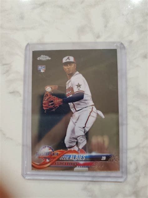 Topps Chrome Update Ozzie Albies Rc Ebay