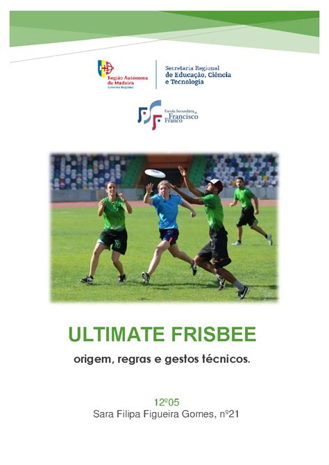 Estudo sobre Ultimate Frisbee: História, Regras e Gestos Técnicos - Studocu