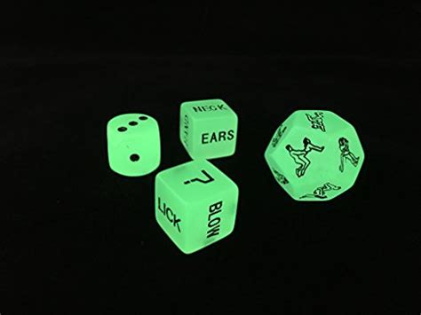 Premium Erotic Fun Sex Dice Game By Nooky Dice Spice Up Your Nights Glow In The Dark Sexy