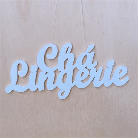 CHÁ LINGERIE BRANCO DE MDF PARA PAINEL