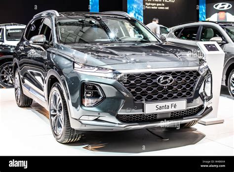 Brussels, Belgium, Jan 2019: Hyundai Santa Fe 4WD at Brussels Motor ...