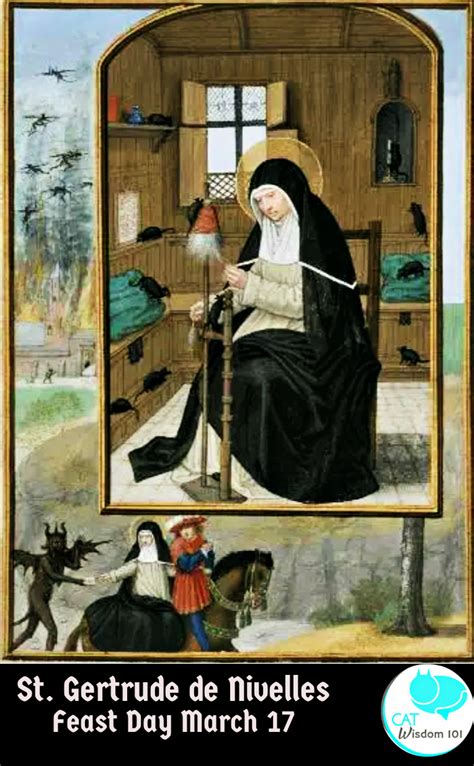 March 17 Holidays: St. Gertrude Patron Saint of Cats
