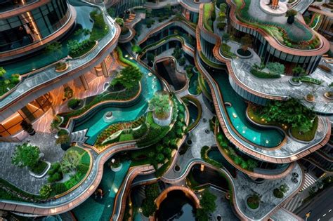 Photography Of A Birds Eye View Of A Fantastical Shopping Mall