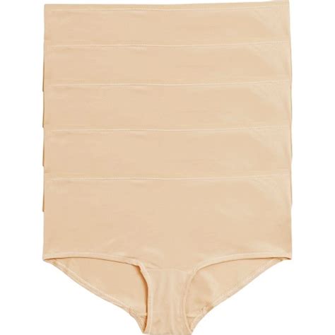 M S Womens No VPL Microfibre Low Rise Bikini Knickers Opaline Prs Compare Prices