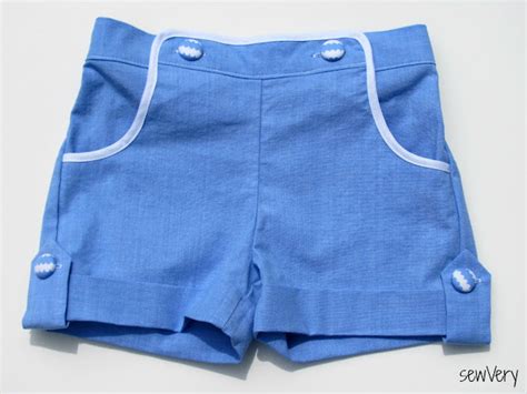 sewvery   add  button tab  cuffed shorts tutorial
