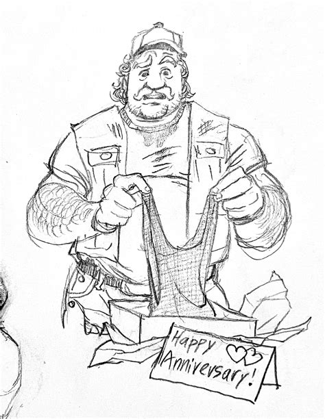 Embearassing Art On Twitter Part 1 2 POV You Play Dress Up With Your Blue Collar BF Gay Bear