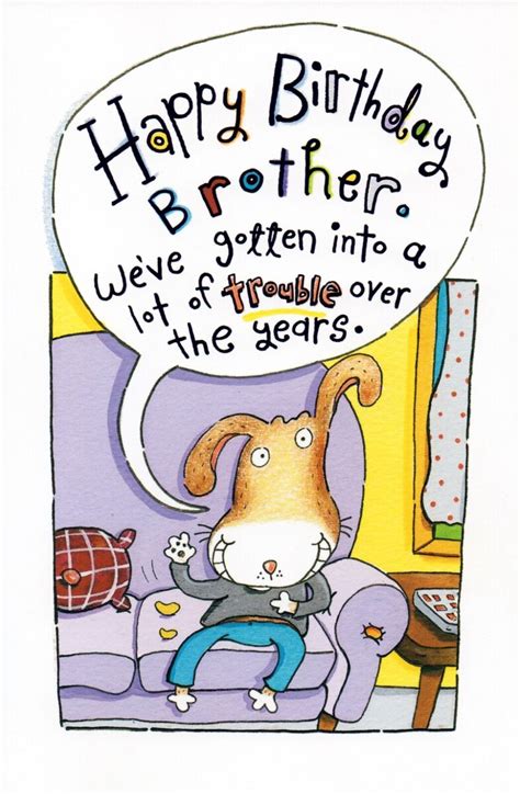 Happy Birthday Brother Funny Cards