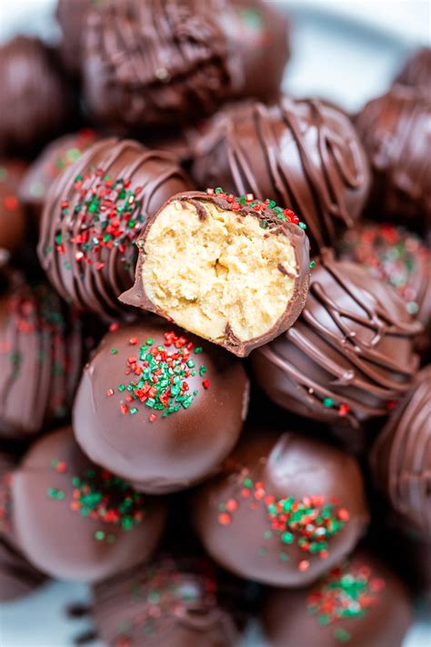 easy chocolate covered peanut butter balls recipe 11