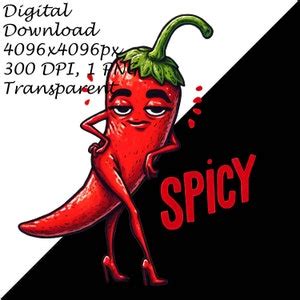 Spicy Hot Chili Pepper Clipart Mischievous Red Pepper In High Heels Png Funny Illustration For