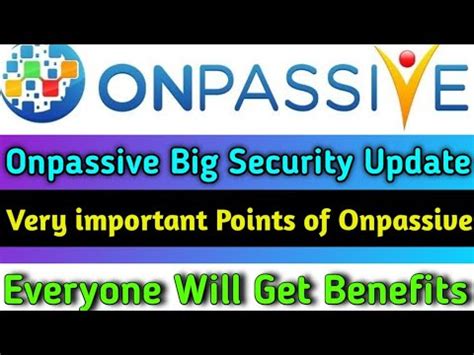 Security Of Our Future In Onpassive Some Very Important Points And