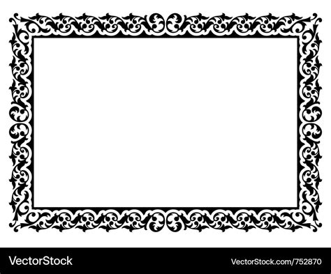 Simple Ornamental Decorative Frame Royalty Free Vector Image