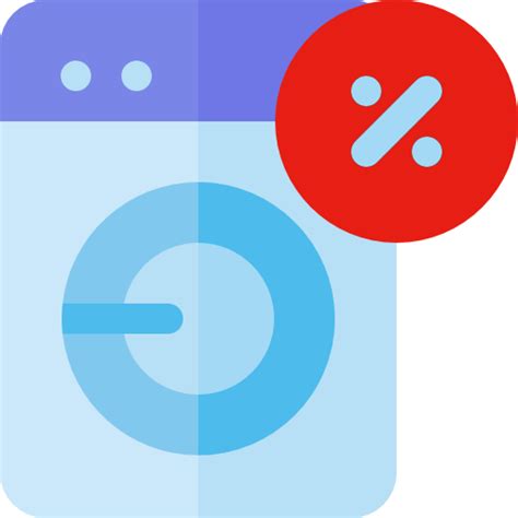 Washing Machine Basic Rounded Flat Icon