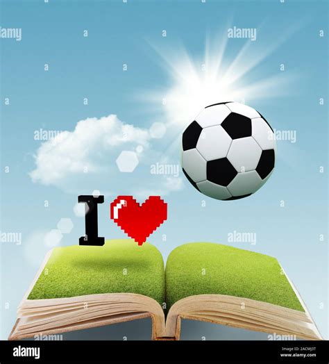 I Love Soccer As Concept Stock Photo Alamy