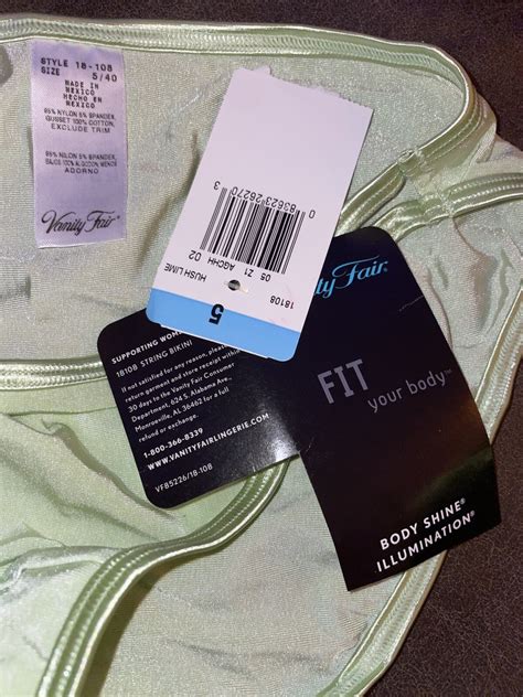 VTG Second Skin Satin Shine String Bikini S Y K Van Gem