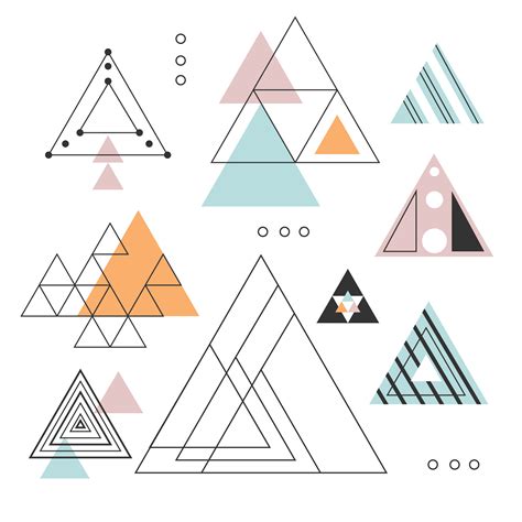 Abstract Triangles Vector Collection 184343 Vector Art at Vecteezy