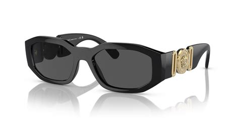 Versace VE4361 Biggie Nero e Grigio - Occhiali da Sole 8053672947397 ...