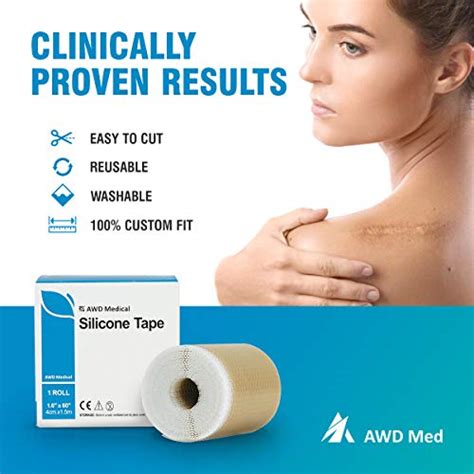 Awd Medical Grade Soft Silicone Gel Tape For Scar Removal X