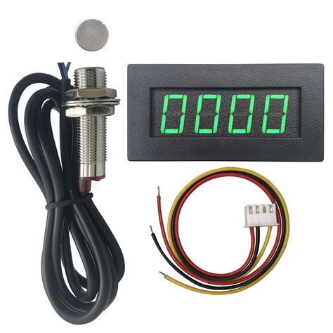 Amazon DIGITEN 4 Digital Green LED Tachometer RPM Speed Meter