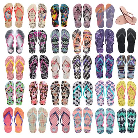 Modelos De Havaiana Feminina - Chinelo Havaianas Original Feminino 41/42 Vários Modelos Tamanhos ...