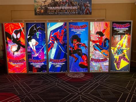 New ‘spider Man Across The Spide Verse Character Posters At Cinemacon