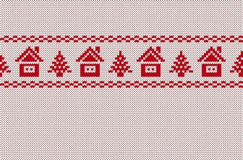 Premium Vector Christmas Seamless Pattern Red And White Knit Print