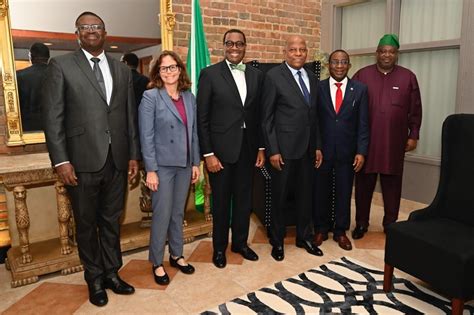 Photo News Afdb President Led Members Of His Team On A Courtesy Visit