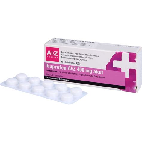 IBUPROFEN AbZ 400 Mg Akut Filmtabletten 20 St Careline