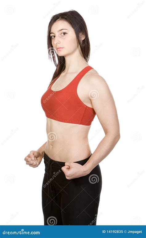 Sporty Brunette Girl Stock Image Image Of Model Lifestyle