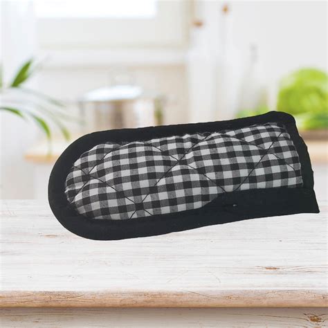 Relocy Cotton Gloves Checkered Handle Pot Holder Sleeve Pan Cover Skillet Hot Cookware Holders