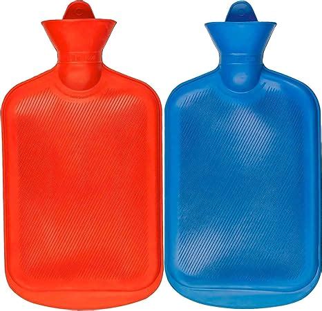 Steadmax Pack Hot Water Bottles Liter Natural Rubber Bpa Free Durable Hot Water Bag For