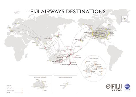Route Map Fiji Airways